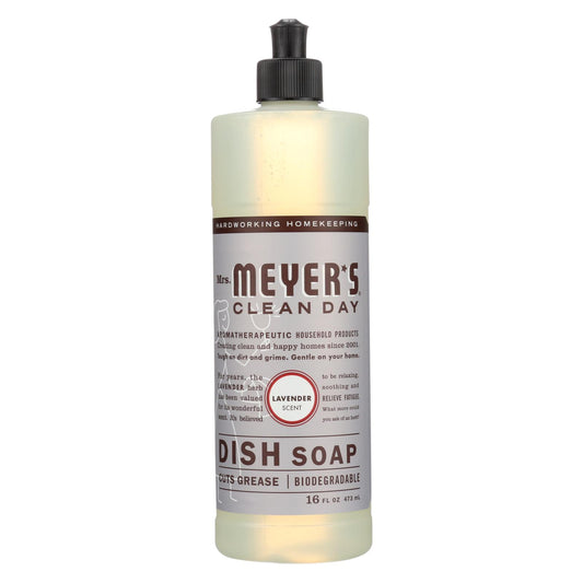 Mrs. Meyer's Clean Day - Liquid Dish Soap - Lavender - Case Of 6 - 16 Oz