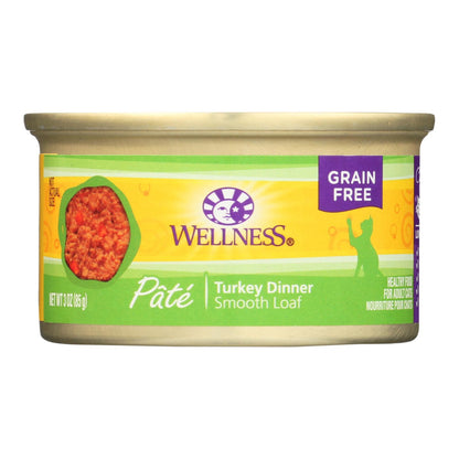 Wellness Pet Products Cat Food - Turkey Recipe - Case Of 24 - 3 Oz.