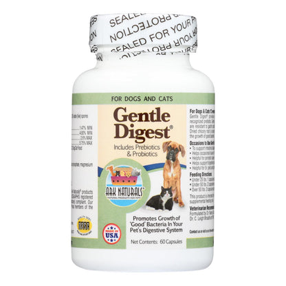 Ark Naturals Gentle Digest para perros y gatos - 60 cápsulas