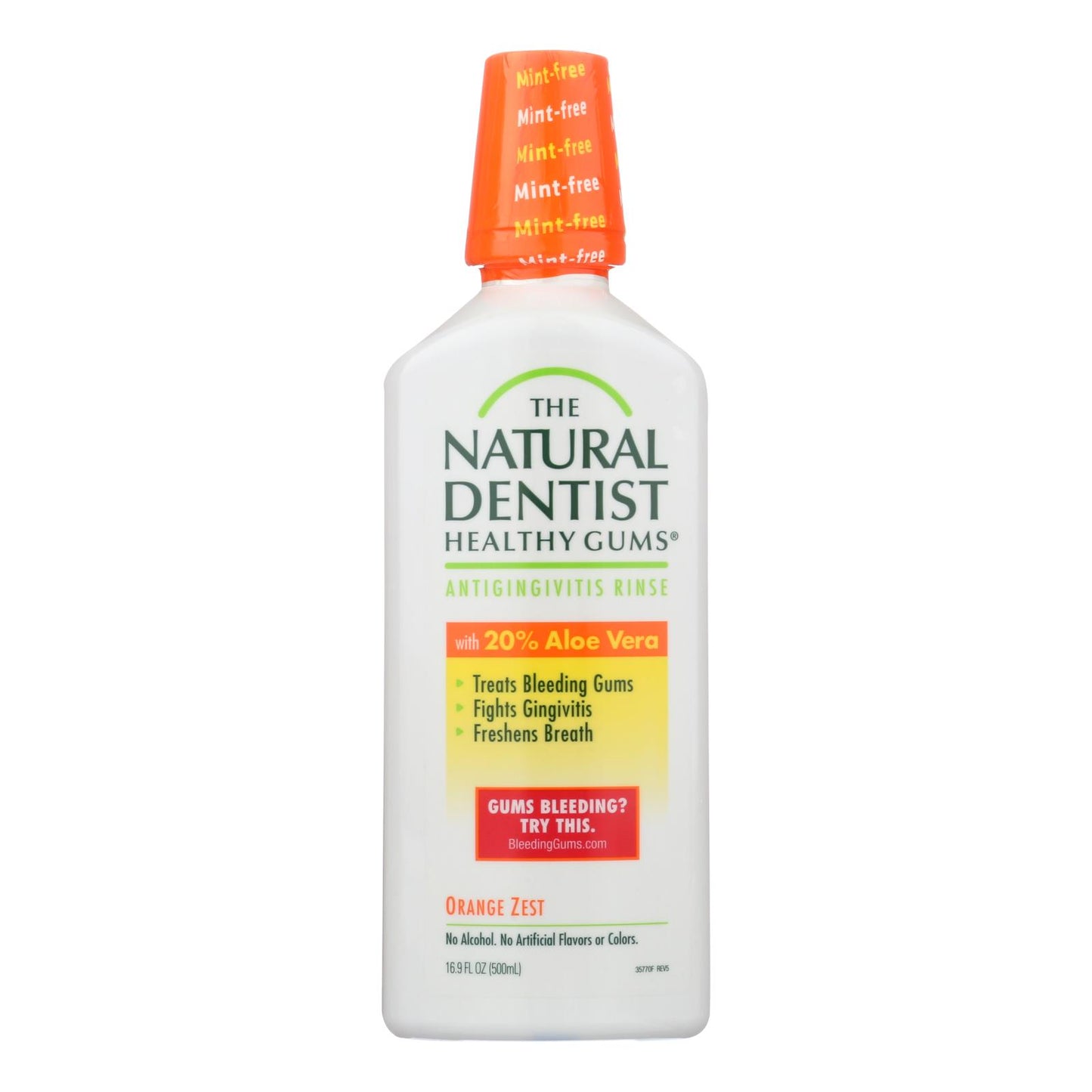 Enjuague diario antigingivitis con cáscara de naranja para encías sanas de Natural Dentist - 16 fl oz