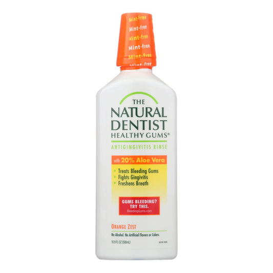 Enjuague diario antigingivitis con cáscara de naranja para encías sanas de Natural Dentist - 16 fl oz