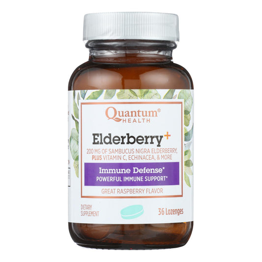 Quantum Elderberry Lozenges Raspberry - 36 Lozenges