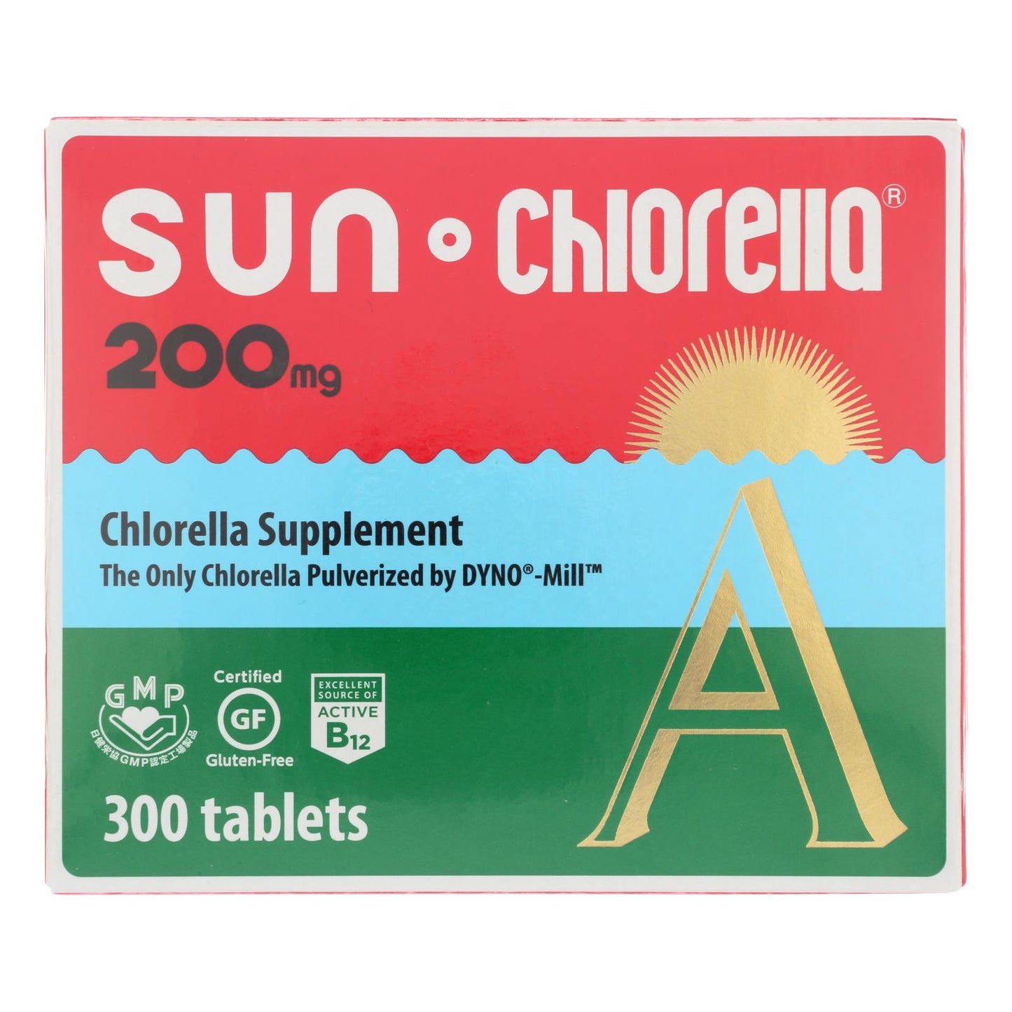 Tabletas Sun Chlorella A - 200 mg - 300 tabletas