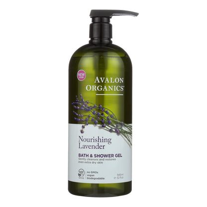 Avalon Organics Bath And Shower Gel Lavender - 32 Fl Oz