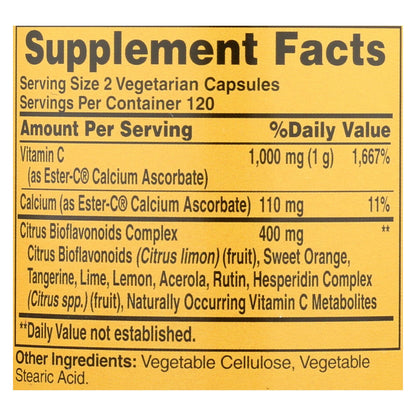 American Health - Ester-c con bioflavonoides cítricos - 500 mg - 240 cápsulas vegetarianas