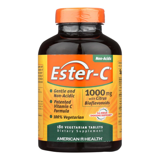 American Health - Ester-c con bioflavonoides cítricos - 1000 mg - 180 comprimidos vegetarianos