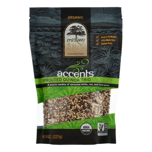 Truroots Organic Trio Quinoa - Accents Sprouted - Case Of 6 - 8 Oz.