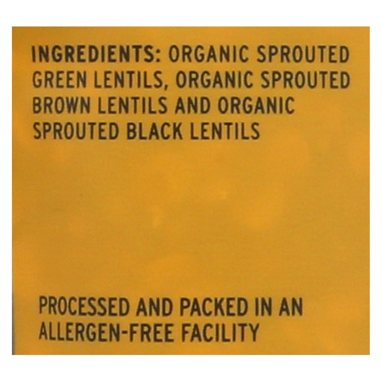 Truroots Organic Trio Lentils - Accents Sprouted - Case Of 6 - 8 Oz.