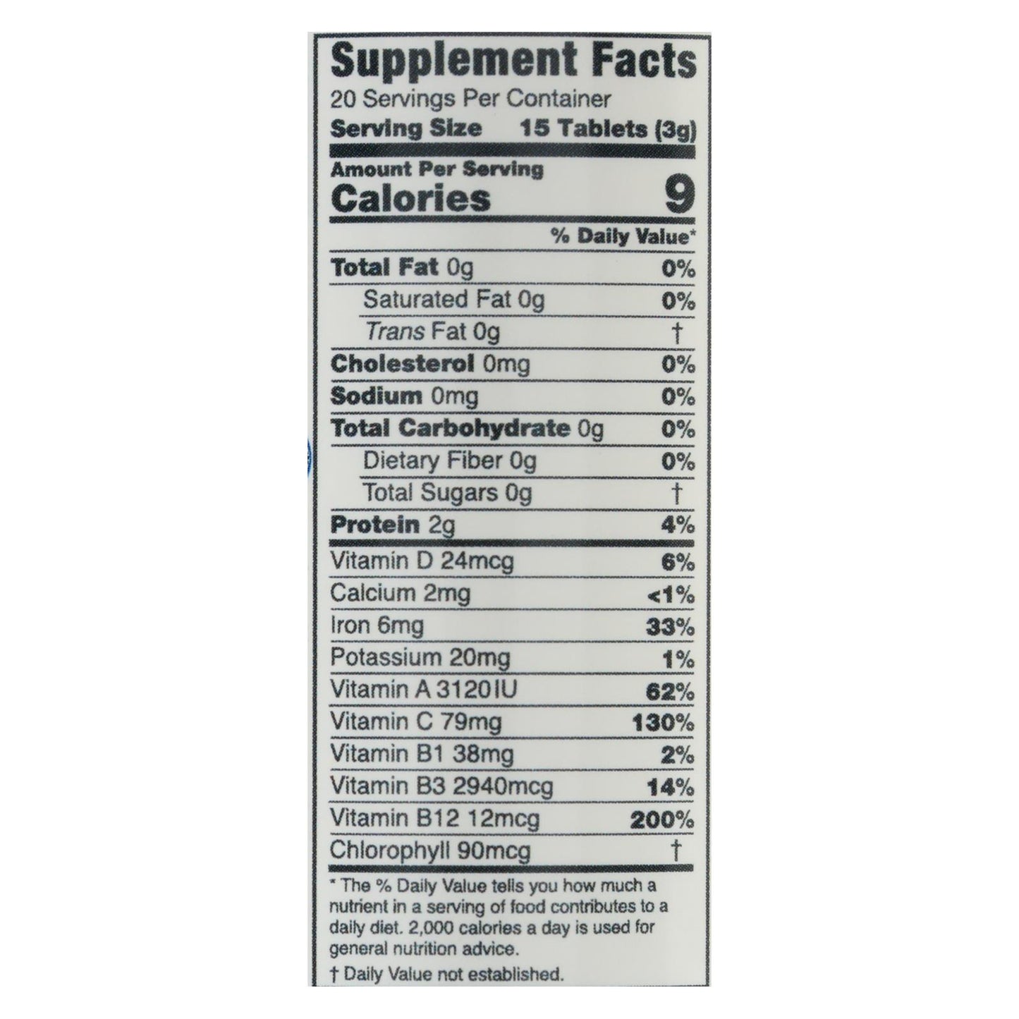 Chlorella orgánica de Green Foods - 200 mg - 300 comprimidos