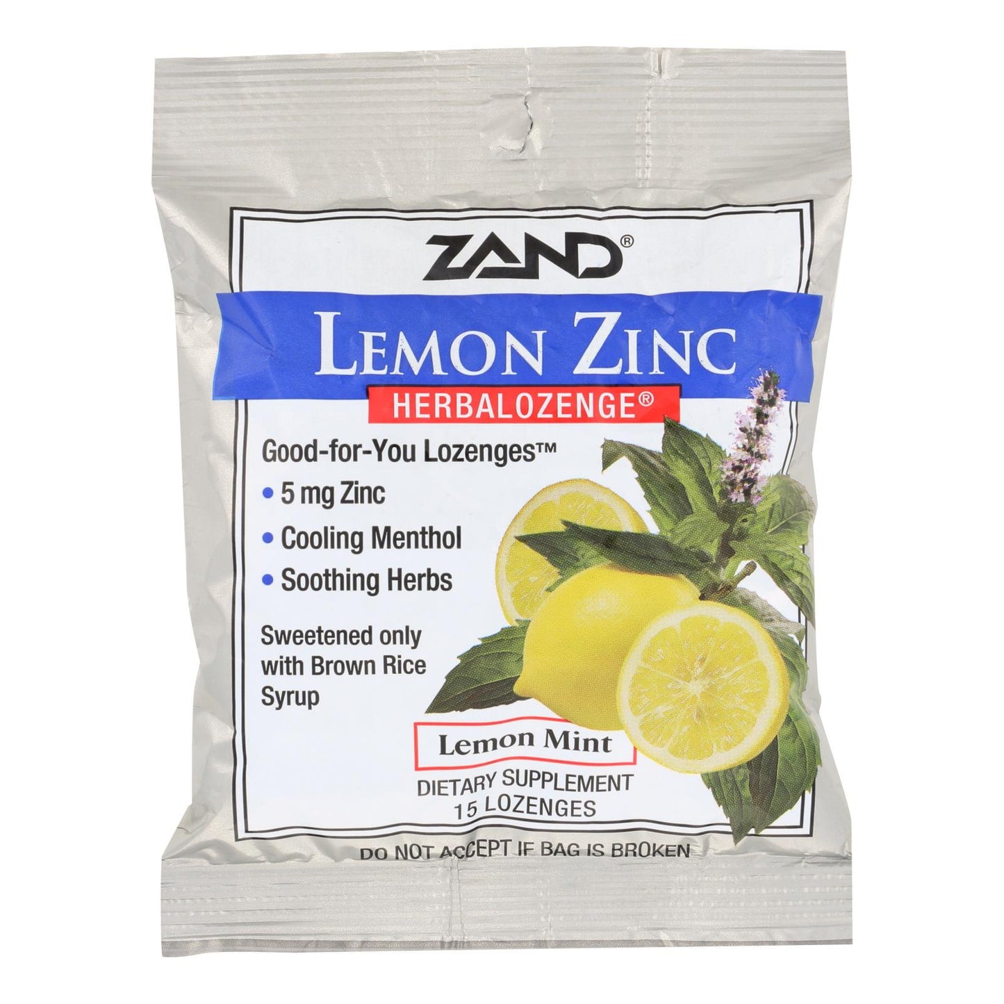 Zand Herbalozenge Limón Zinc Limón - 15 Pastillas - Caja de 12