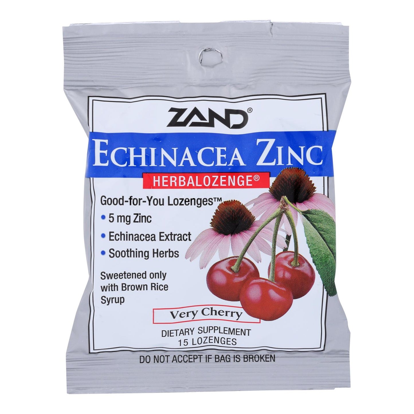 Zand Herbalozenge Equinácea Zinc Cereza Natural - 15 Pastillas - Caja de 12