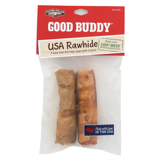 Masticables para perros Castor and Pollux Rawhide Curls (caja de 8)