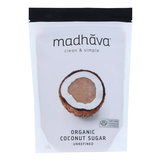 Madhava Honey Organic Coconut Sugar - Case Of 6 - 16 Oz.