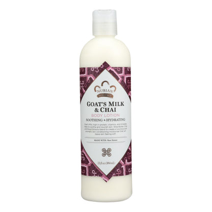 Nubian Heritage Lotion - Goats Milk And Chai - 13 Fl Oz