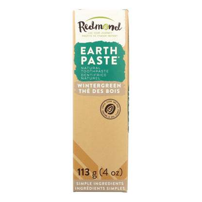 Pasta de dientes natural Earthpaste de Redmond Trading Company, Wintergreen, 4 oz