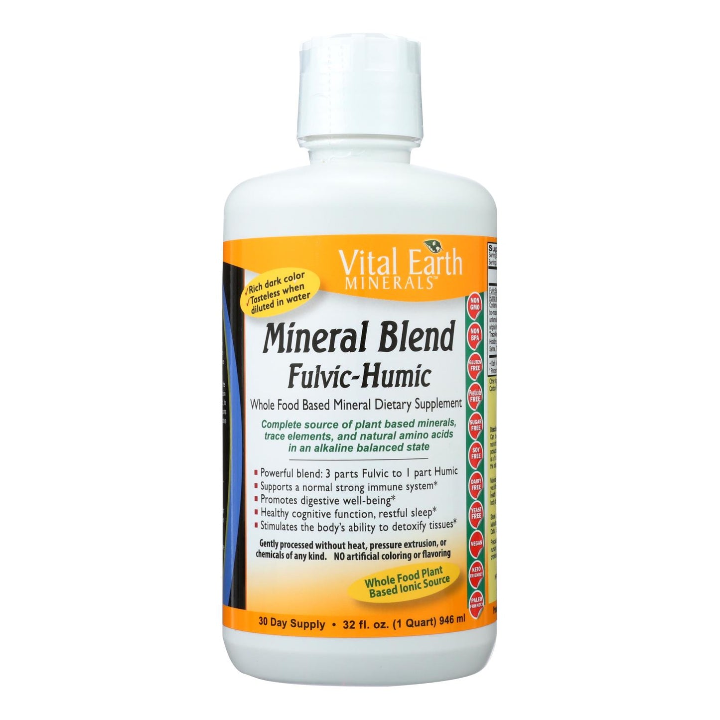 Vital Earth Minerals Fulvic-humic Mineral Blend - 32 Fl Oz