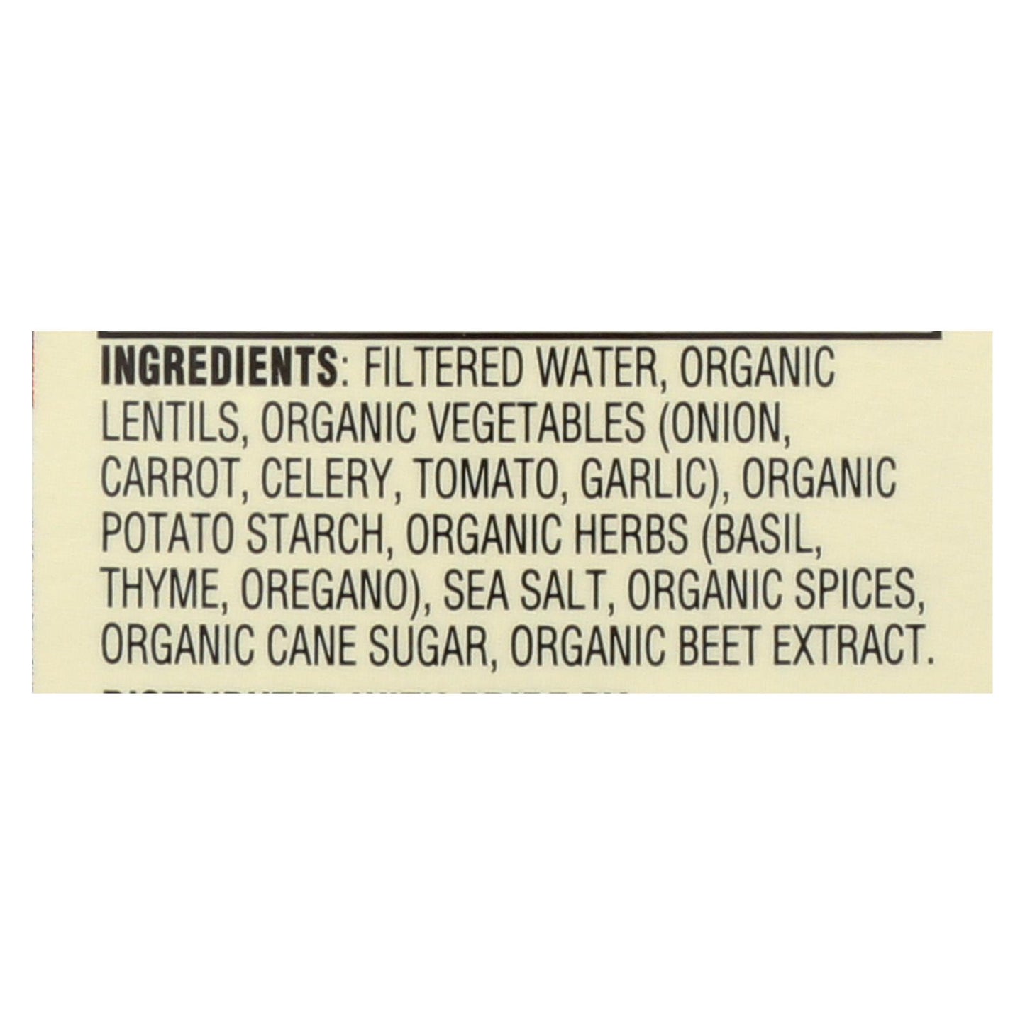 Sopa de lentejas francesas orgánicas con bajo contenido de sodio del Dr. McDougall - Caja de 6 - 17,6 oz.