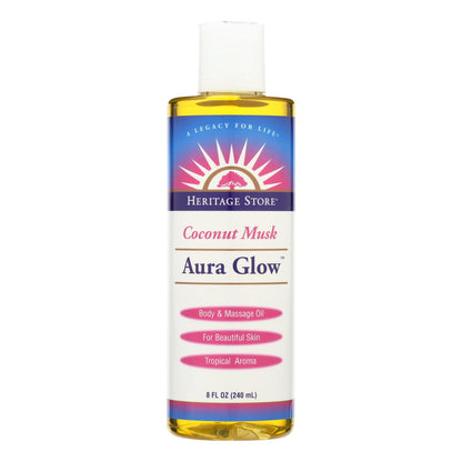 Heritage Products Aura Glow Massage Lotion Coconut - 8 Fl Oz