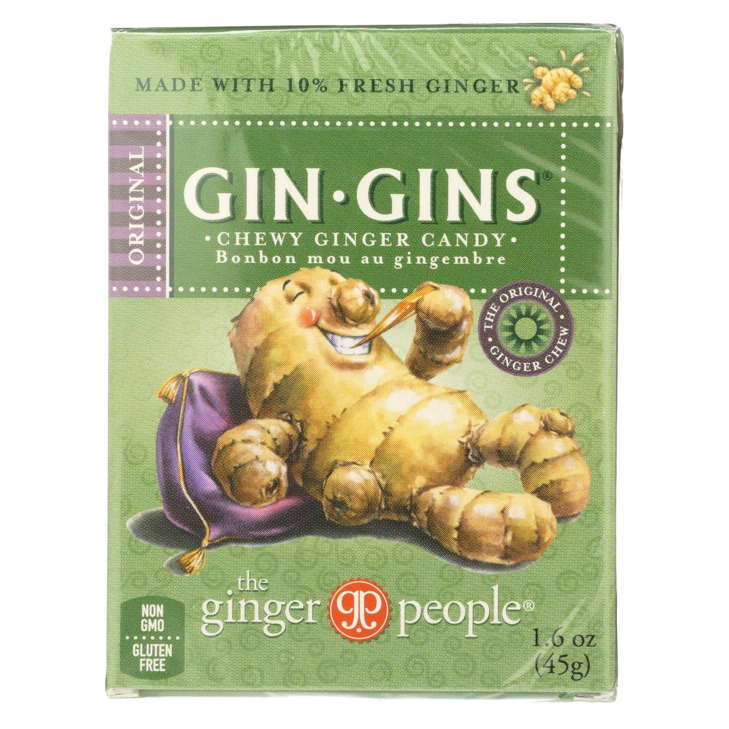 Ginger People Gingins Chewy Original 旅行装 - 24 盒 - 1.6 盎司