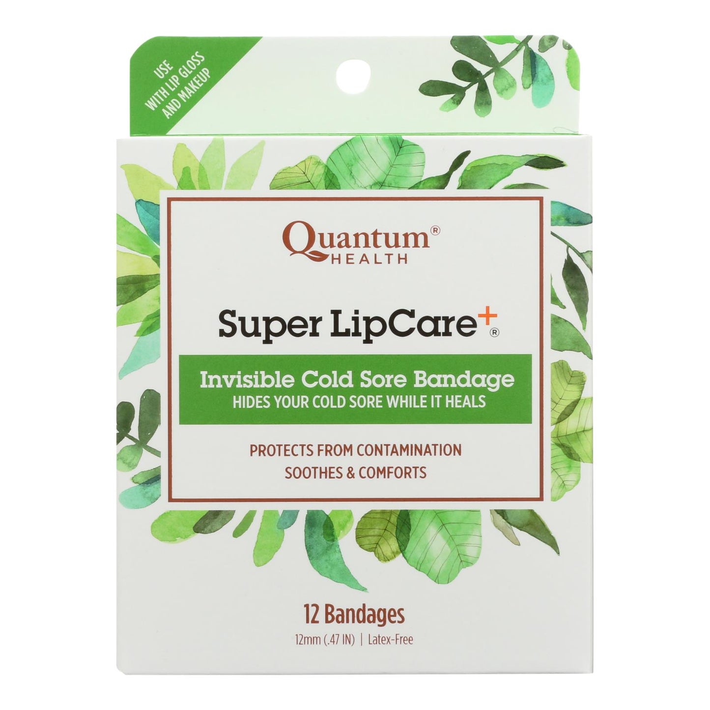 Quantum Research Lipcare Plus Invisible Cold Sore Bandage - 12 Count