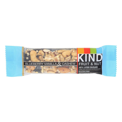 Kind Bar - 蓝莓香草和腰果 - 1.4 盎司条 - 12 件装