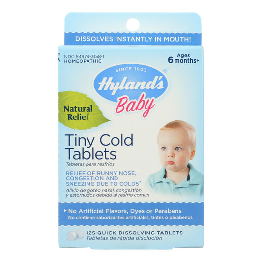 Hylands Homeopathic Baby Tiny Cold Tablets - 125 Tablets