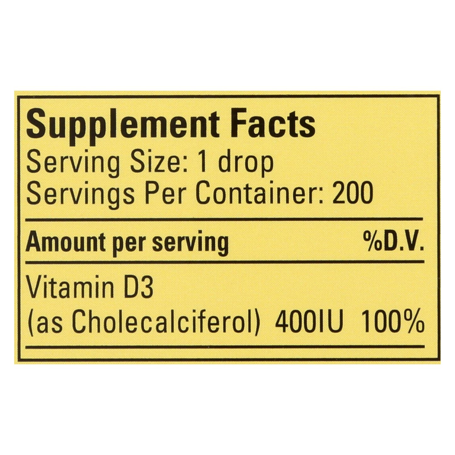Gotas de vitamina D3 orgánicas de Childlife para bebés y niños pequeños - Sabor natural a frutos del bosque - 0,338 oz