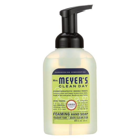 Mrs. Meyer's Clean Day - Jabón espumoso para manos - Verbena de limón - Caja de 6 - 10 onzas líquidas