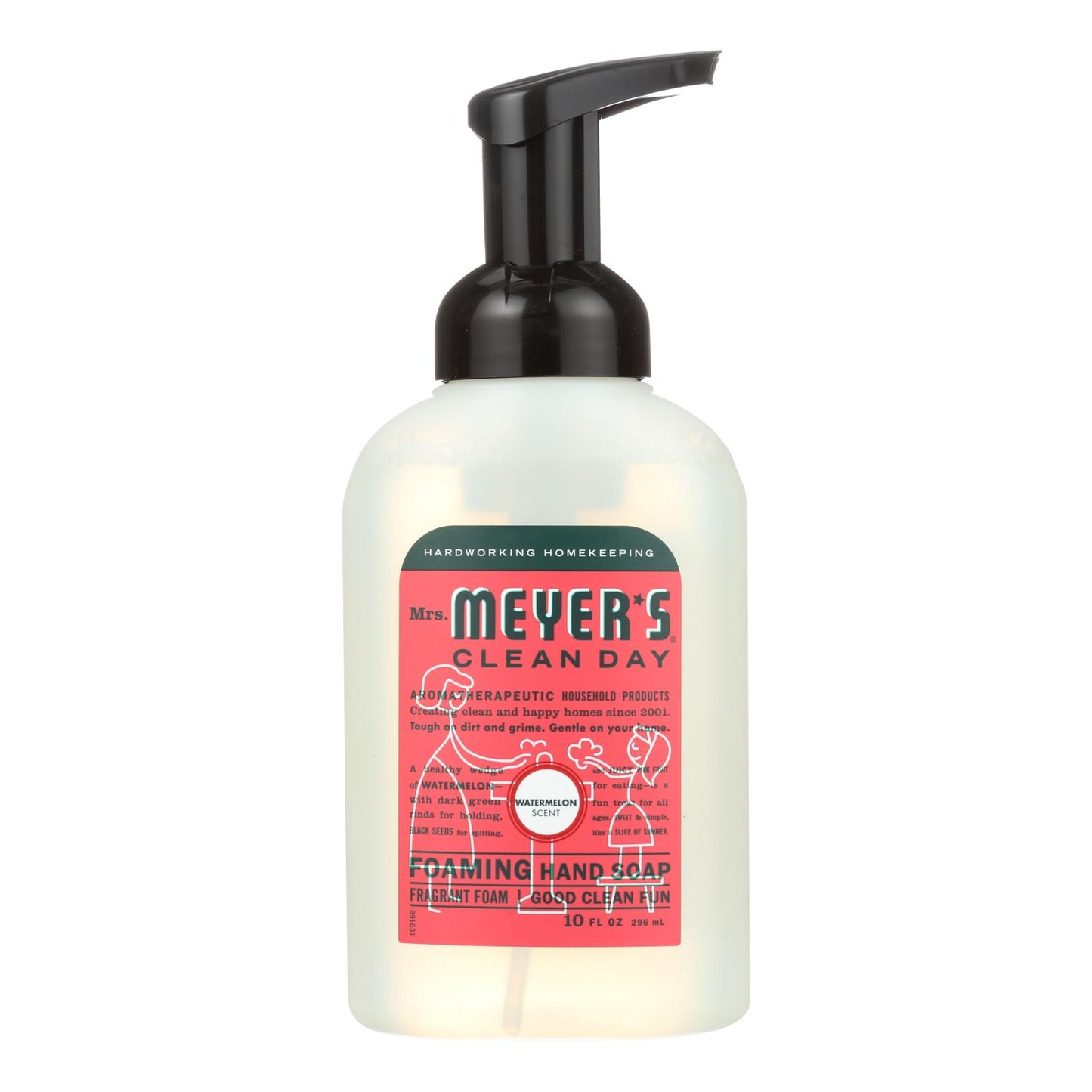 Mrs. Meyer's Clean Day - Jabón espumoso para manos - Sandía - Caja de 6 - 10 onzas líquidas