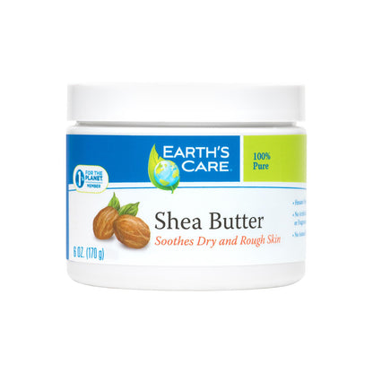 Earth's Care Shea Butter - 100 Percent Pure - Natural - 6 Oz