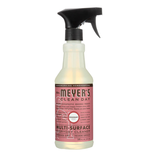 Mrs. Meyer's Clean Day - Limpiador multisuperficies de uso diario - Romero - 16 fl oz - Caja de 6