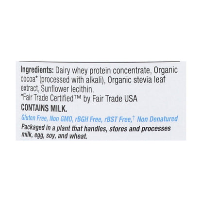 Tera's Whey Protein - Rbgh Free - Fair Trade Dark Chocolate - 24 Oz