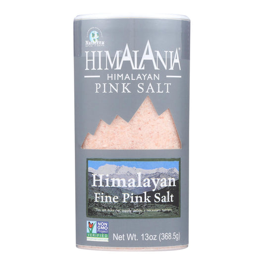 Salero rosa del Himalaya de grano fino Himalania - Caja de 6 - 13 oz.