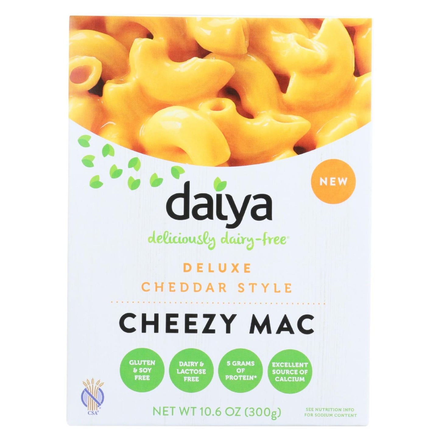 Daiya Foods - Cheezy Mac Deluxe - Estilo Cheddar - Sin lácteos - 10,6 oz. - Caja de 8