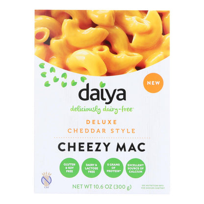 Daiya Foods - Cheezy Mac Deluxe - Estilo Cheddar - Sin lácteos - 10,6 oz. - Caja de 8