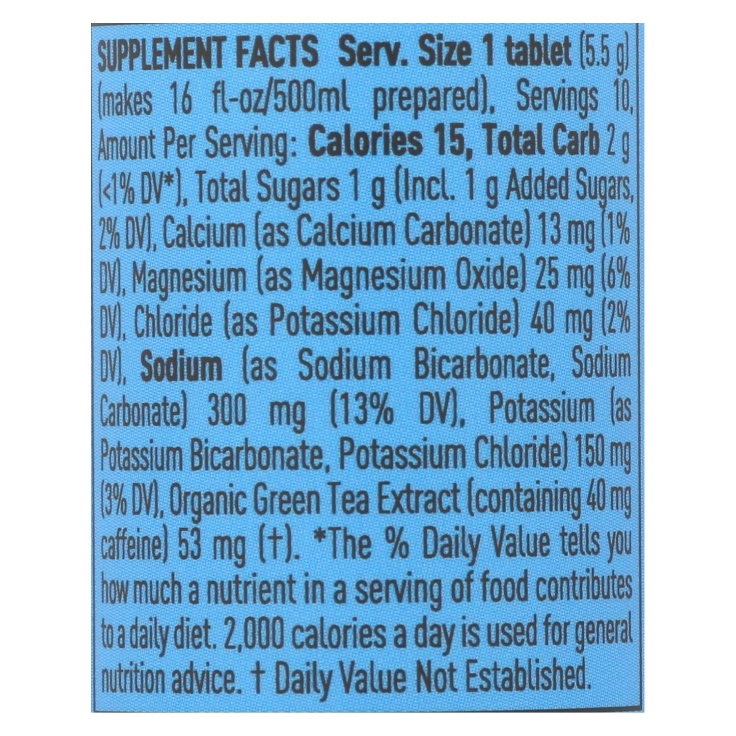 Tabletas Nuun Hydration Drink - Energéticas - Limón-lima - 10 tabletas - Caja de 8