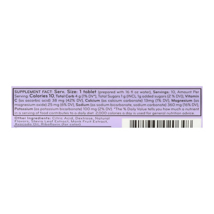 Tableta hidratante Nuun Active, sabor uva, 10 comprimidos, caja de 8