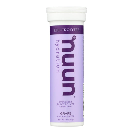 Tableta hidratante Nuun Active, sabor uva, 10 comprimidos, caja de 8