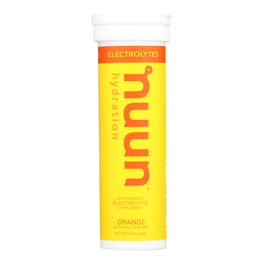 Tableta hidratante Nuun, activa, color naranja, 10 comprimidos, caja de 8