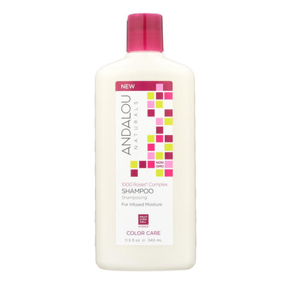 Andalou Naturals Color Care Shampoo -1000 Roses Complex - 11.5 Fl Oz