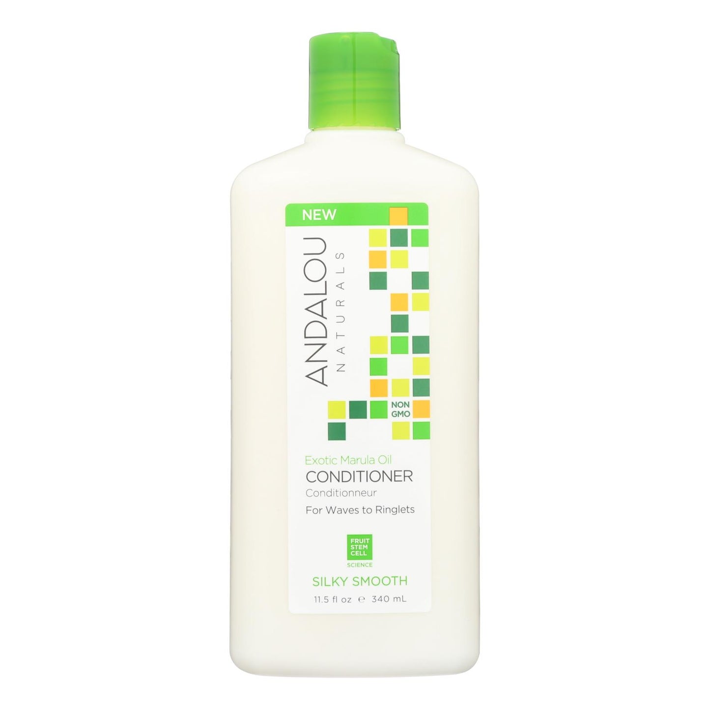 Acondicionador Silky Smooth de Andalou Naturals - Aceite exótico de marula - 11,5 onzas líquidas