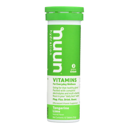 Tabletas de bebida Nuun Vitamins, mandarina y lima, caja de 8, 12 tabletas
