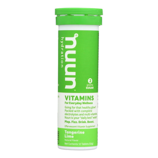 Tabletas de bebida Nuun Vitamins, mandarina y lima, caja de 8, 12 tabletas
