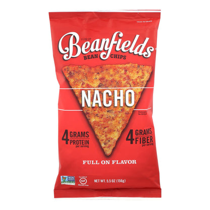 Beanfields - Bean And Rice Chips - Nacho - Case Of 6 - 5.5 Oz