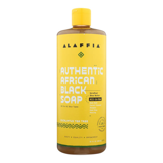 Alaffia - African Black Soap - Eucalyptus Tea Tree - 32 Fl Oz.