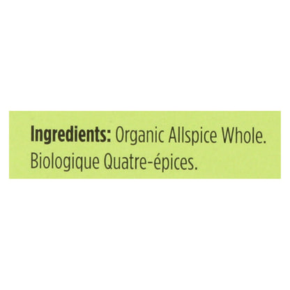 Spicely Organics - Pimienta de Jamaica orgánica - Entera - Caja de 6 - 0.3 oz.
