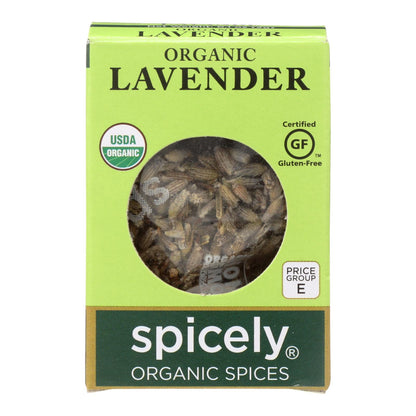 Spicely Organics - Lavanda orgánica - Caja de 6 - 0.1 oz.