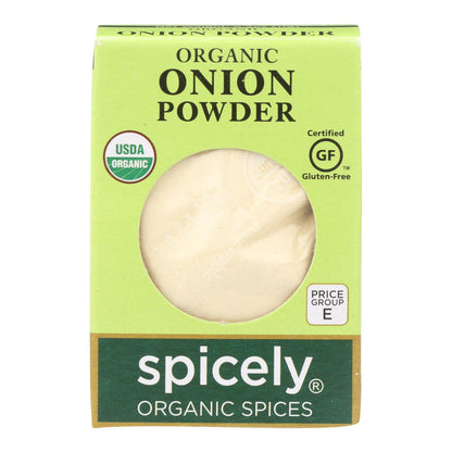 Spicely Organics - Organic Onion Powder - Case Of 6 - 0.4 Oz.