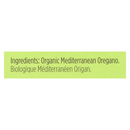 Spicely Organics - Orégano orgánico - Caja de 6 - 0,15 oz.
