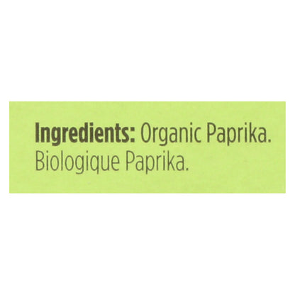 Spicely Organics - Pimentón orgánico - Caja de 6 - 0,45 oz.